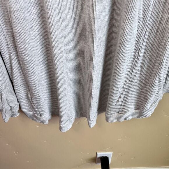 Spiritual Gangster Womens Duster Cardigan Thumbholes Grey Soft Flowy Size Small - Picture 7 of 7